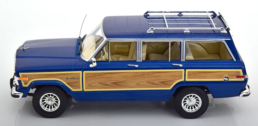 KK-Scale 1:18 - Jeep Grand Wagoneer 1989 Blue Metallic