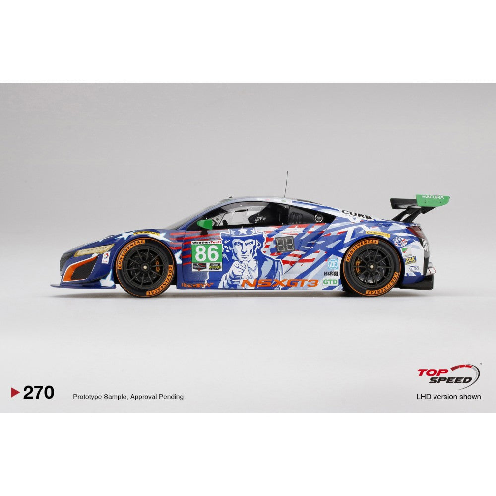Top Speed Model - Acura NSX GT3 #86 "Uncle Sam" 2017 IMSA Championship Watkins Glen 1:18