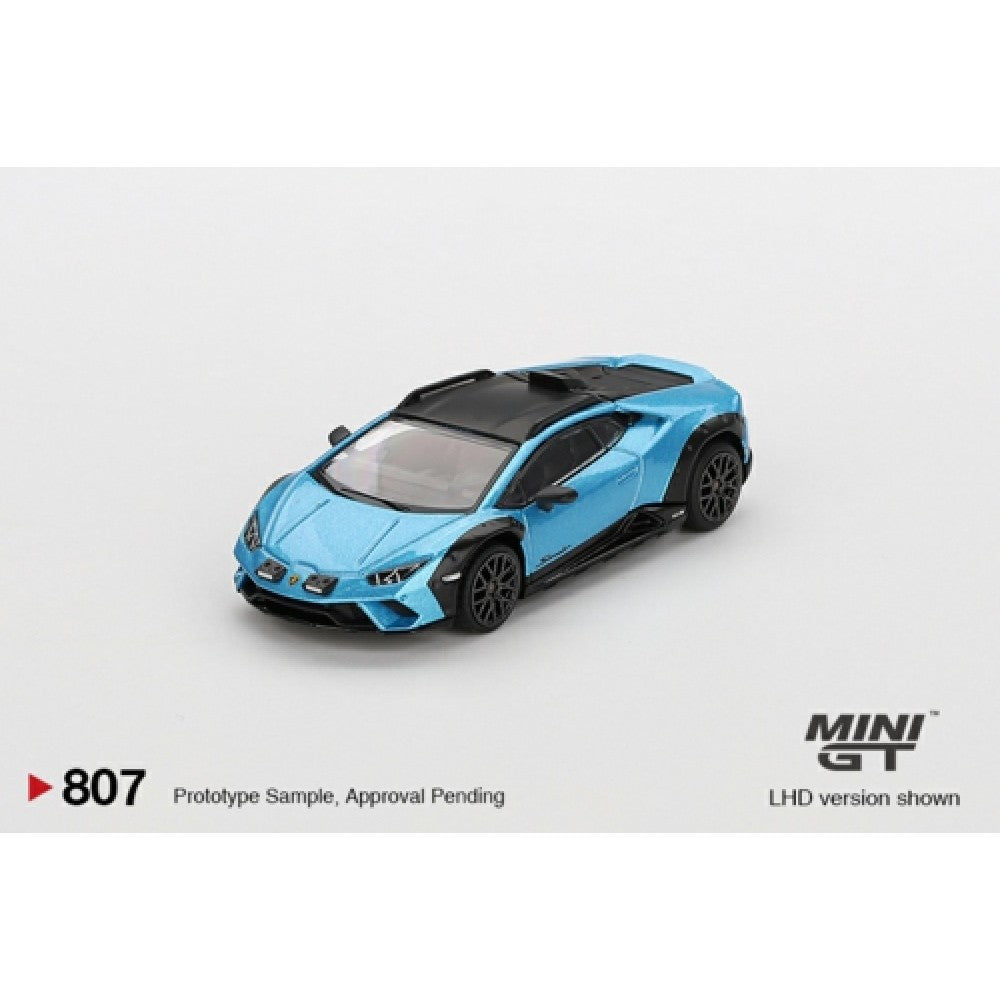 MiniGT - 1/64 LAMBORGHINI HURACAN STERRATO BLU AEGIR (LHD) BLISTER PACKAGING