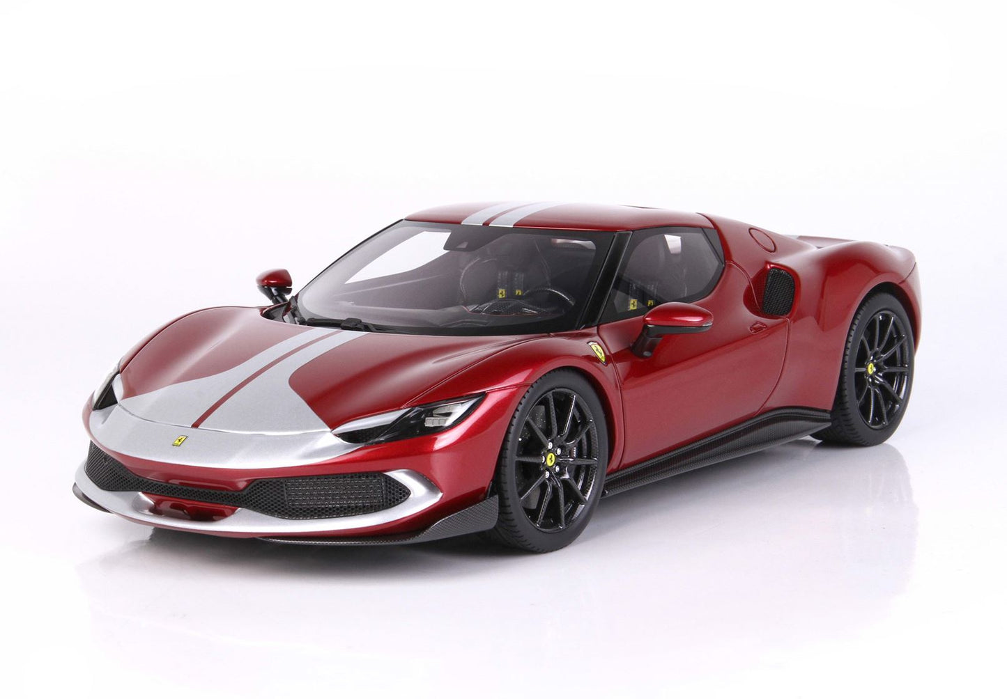BBR Model 1:18 - Ferrari 296 Assetto Fiorano Metallic Red Fiorano