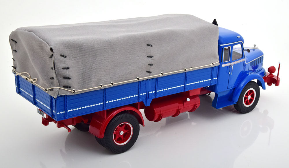 KK-Scale 1:18 - Krupp Titan SWL 80 Plane 1950-1954 Blauw/Rood
