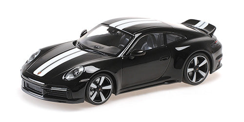 Minichamps 1:18 - PORSCHE 911 (992) SPORT CLASSIC 2022 BLACK