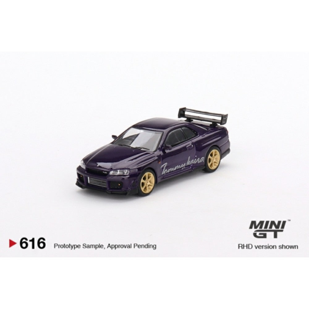 MiniGT - 1/64 NISSAN SKYLINE GT-R (R34) TOMMYKAIRA R-Z MIDNIGHT PURPLE (RHD)