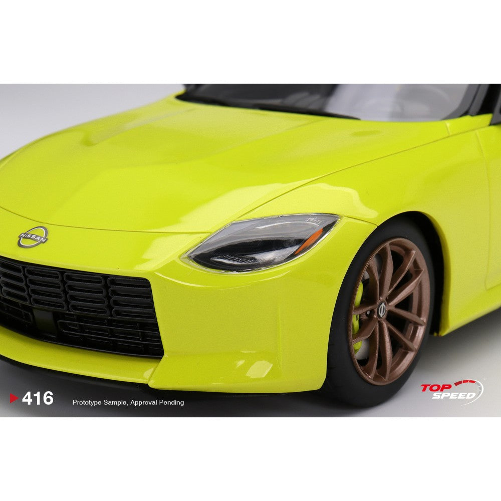 Top Speed Model - Nissan Z Proto Spec 2023 Ikazuchi Yellow 1:18