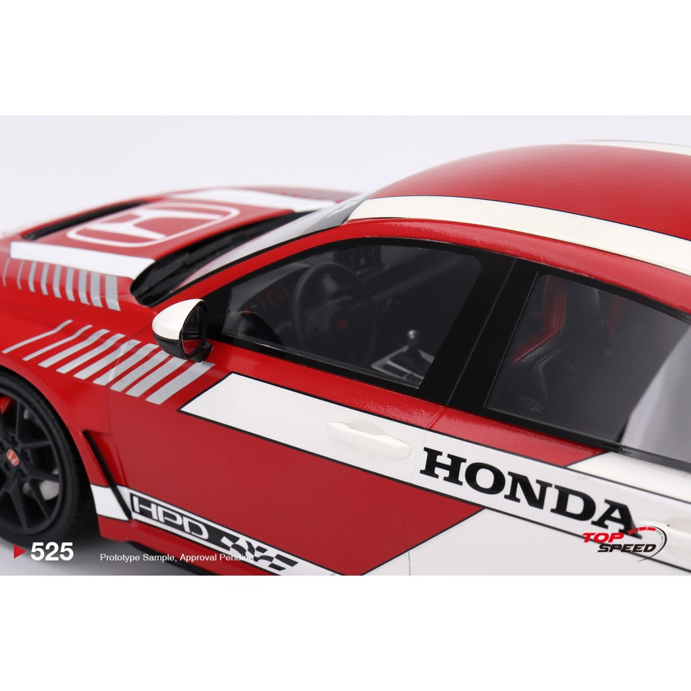 Top Speed Model - Honda Civic TYPE R #1 2023 Pace Car Red 1:18