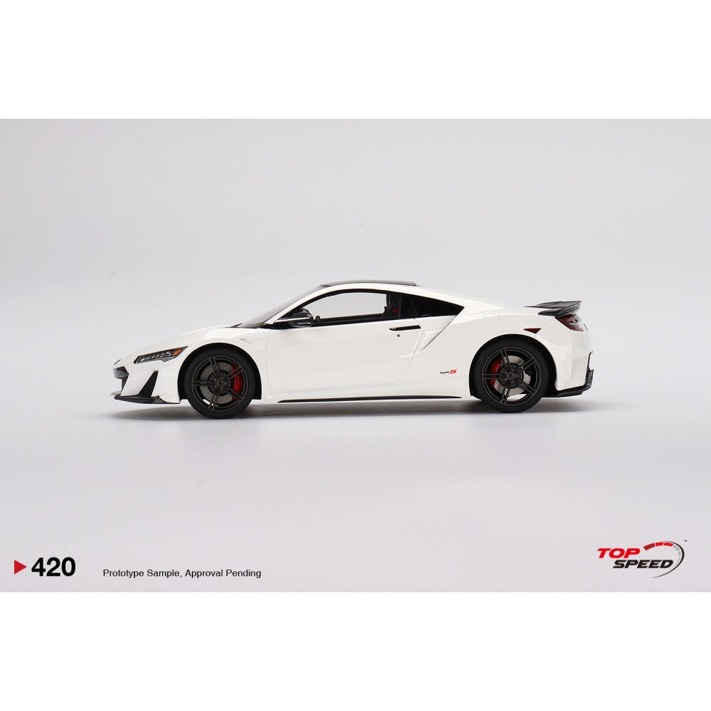 Top Speed Model - Acura NSX Type S 2022 130R White 1:18