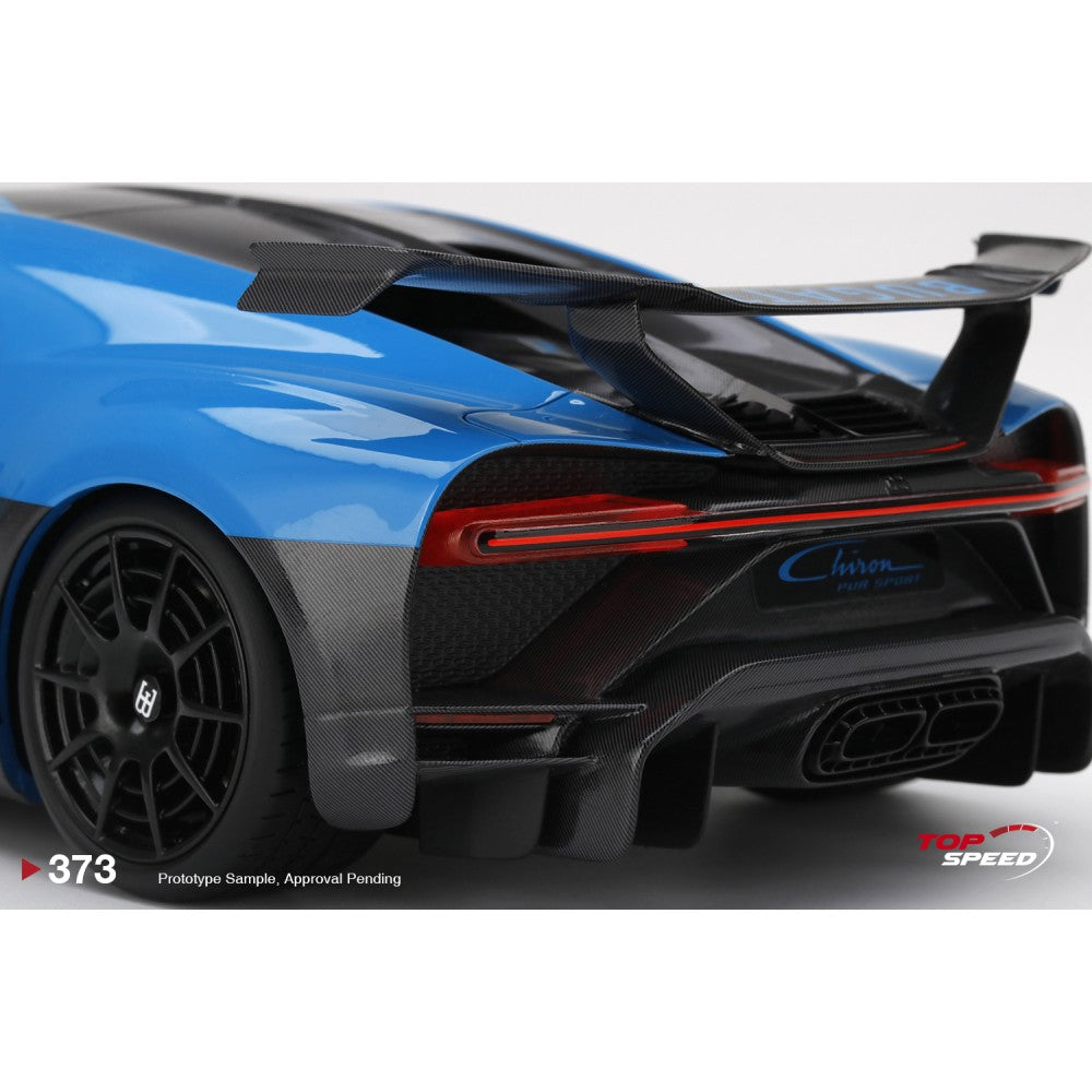 Top Speed Model - Bugatti Chiron Pur Sport Agile Blu 1:18