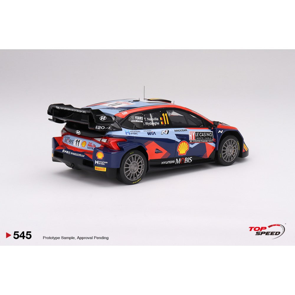 Top Speed Model - Hyundai i20 N Rally1 Hybrid #11 2023 Rally Monte Carlo 3rd Place 1:18