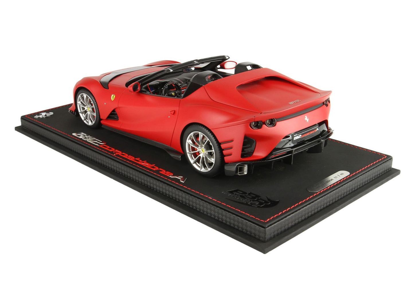 BBR Model 1:18 - Ferrari 812 Competizione Aperta Rosso Ferrari F1 -75