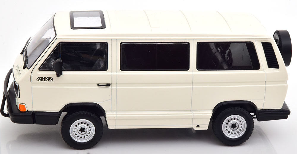 KK-Scale 1:18 - VW T3 Bus Syncro 1987 Wit