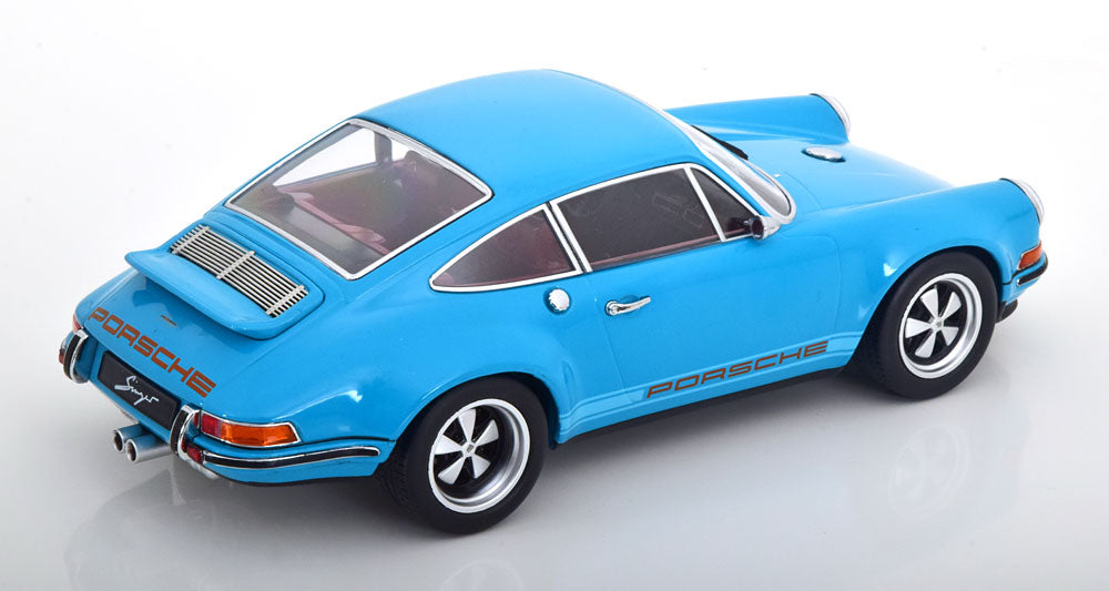 KK-Scale 1:18 - Porsche 911 Coupe Singer Turquoise Blauw