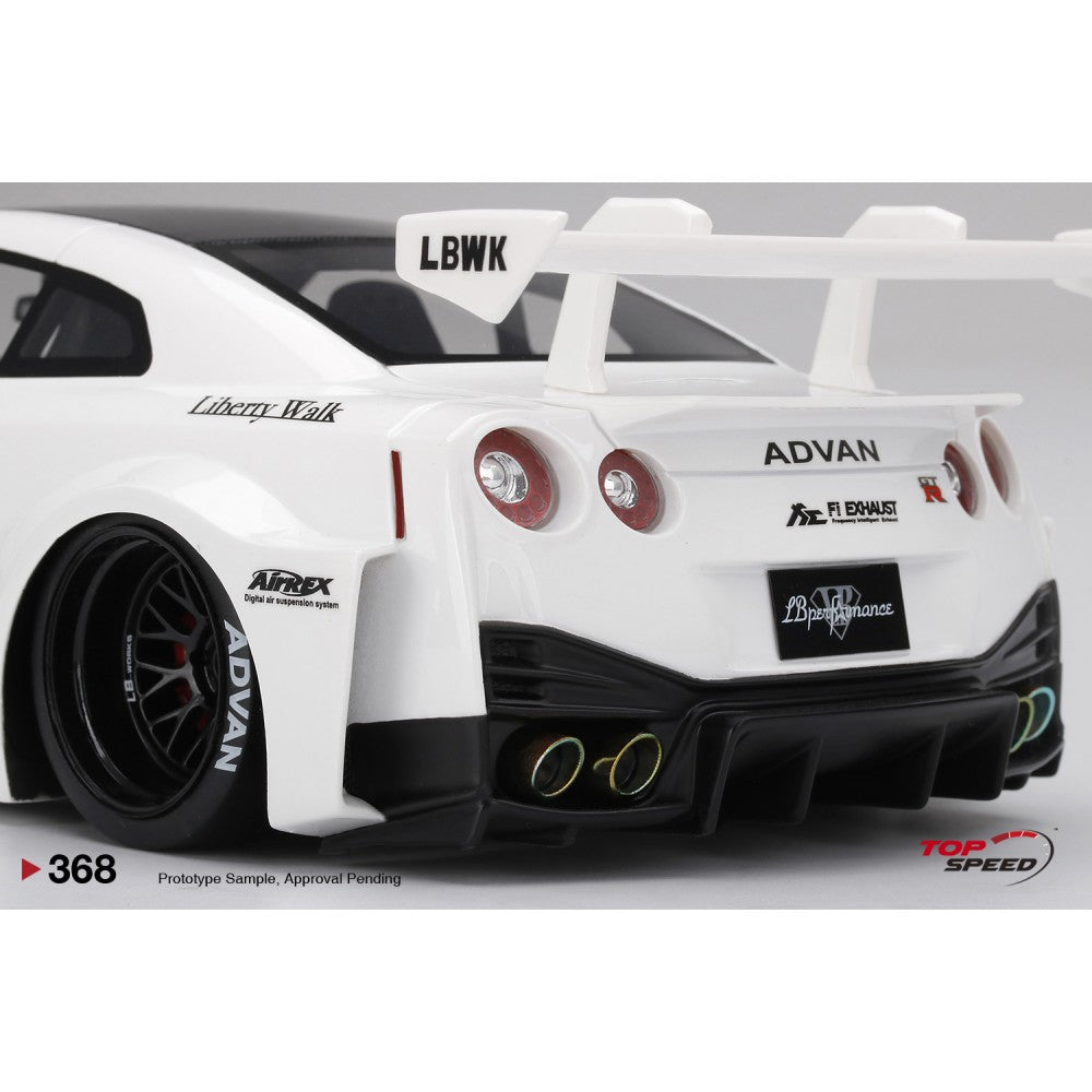 Top Speed Model - NISSAN LB-Silhouette WORKS GT 35GT-RR Ver.2 White 1:18