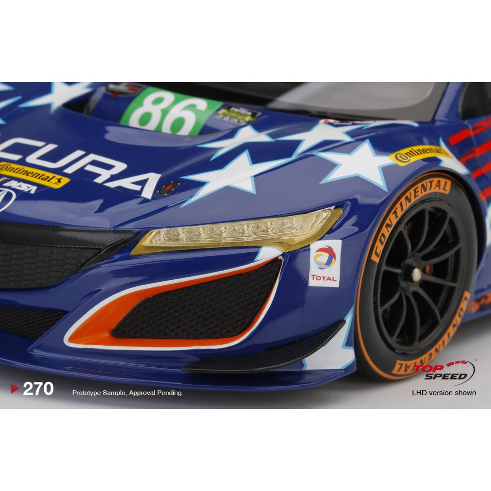Top Speed Model - Acura NSX GT3 #86 "Uncle Sam" 2017 IMSA Championship Watkins Glen 1:18