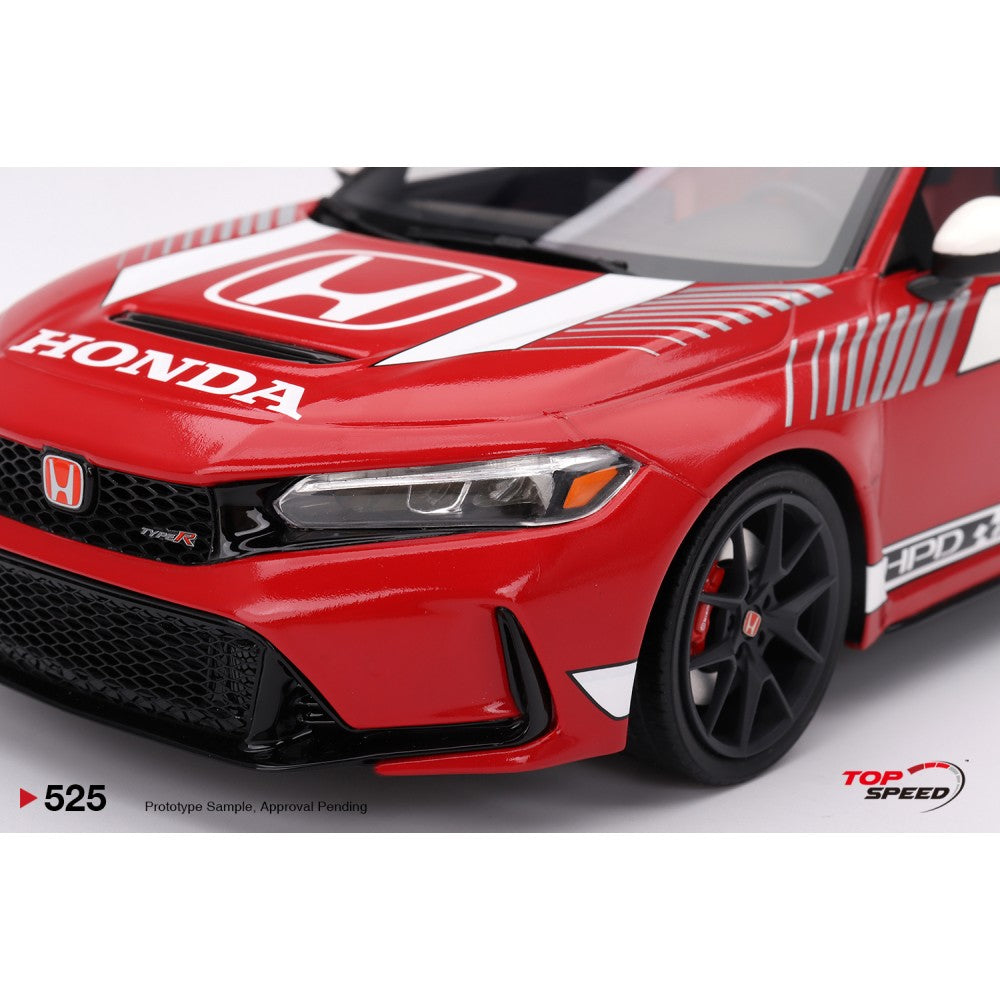 Top Speed Model - Honda Civic TYPE R #1 2023 Pace Car Red 1:18