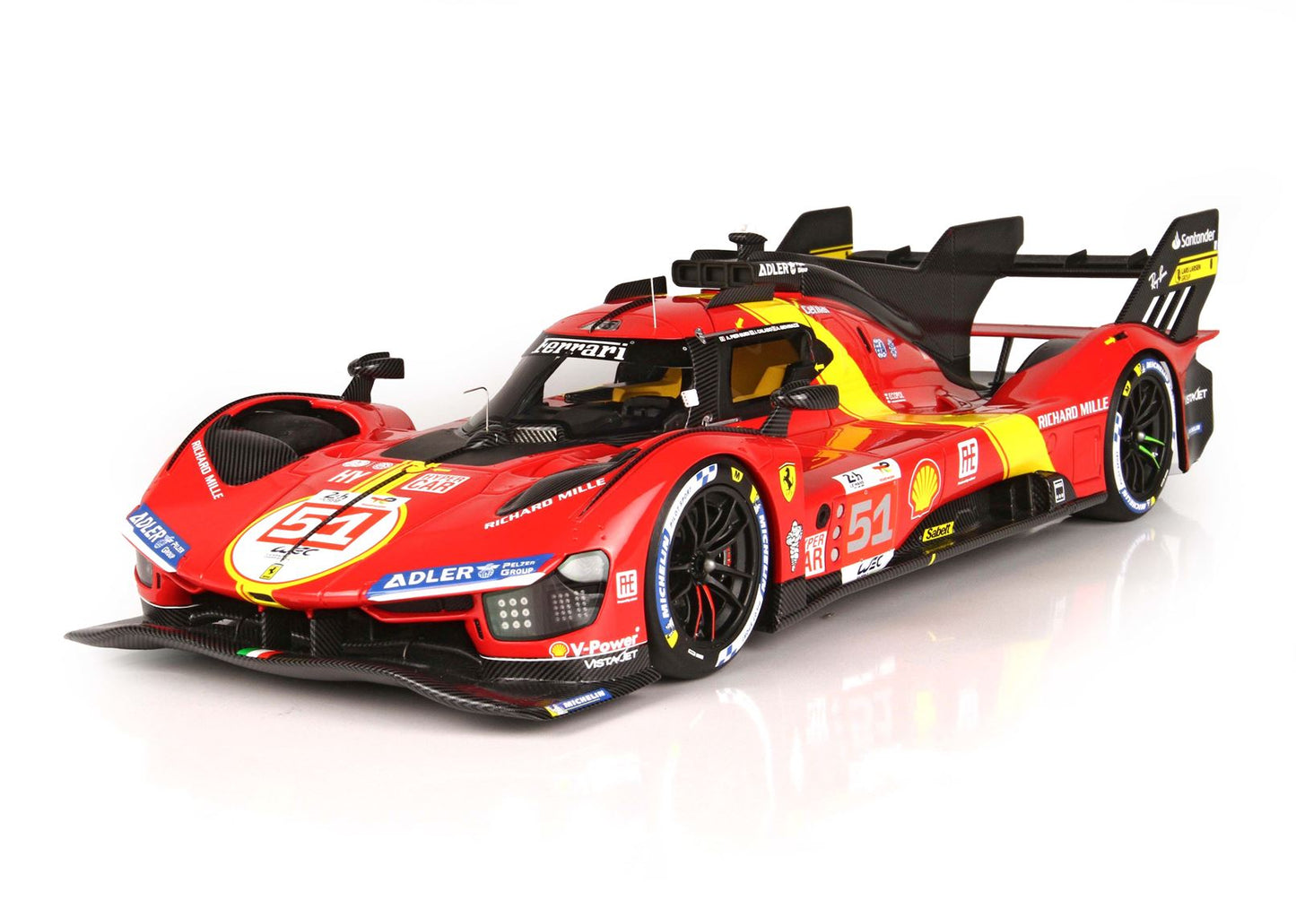 BBR Model 1:18 - Ferrari 499P Car N. 51 Winner Le Mans 2023