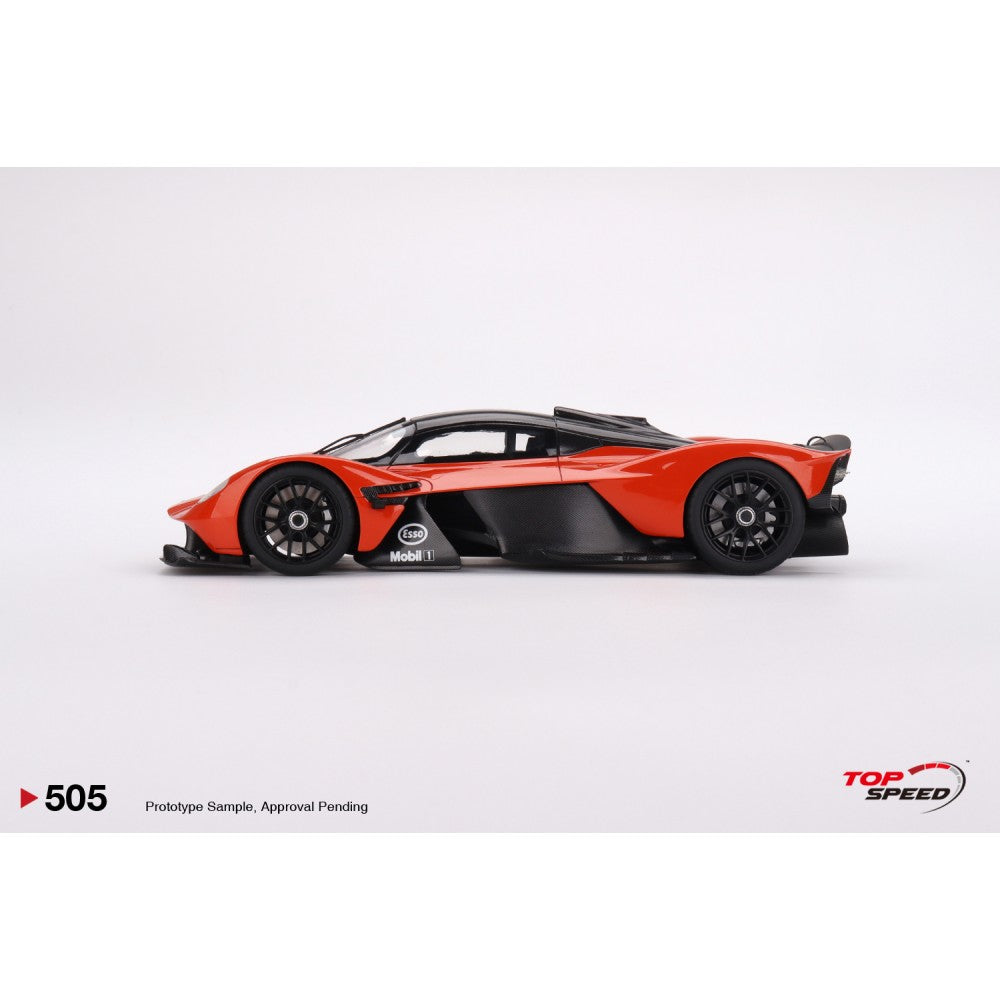 Top Speed Model - Aston Martin Valkyrie Hyper Orange 1:18