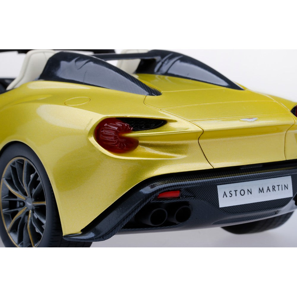 Top Speed Model - Aston Martin Vanquish Zagato Speedster Cosmopolitan Yellow 1:18