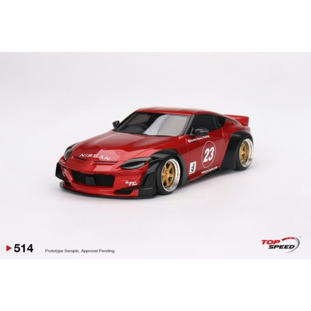 Top Speed Model - Nissan Fairlady Z (RZ34) Pandem Passion Red 1:18