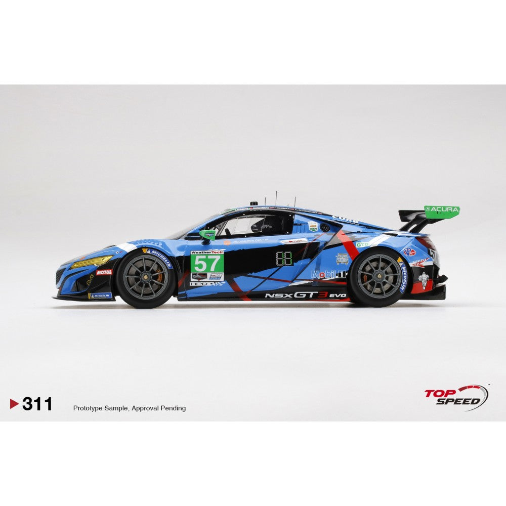 Top Speed Model - Acura NSX GT3 EVO #57 2020 IMSA 2020 24 Hrs of Daytona Heinricher Racing 1:18