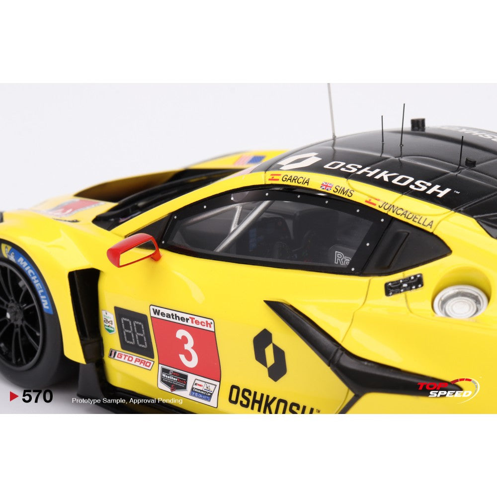 Top Speed Model - Chevrolet Corvette Z06 GT3.R #3 Corvette Racing by Pratt Miller Motorsports 2024 IMSA Daytona 24 Hrs 1:18