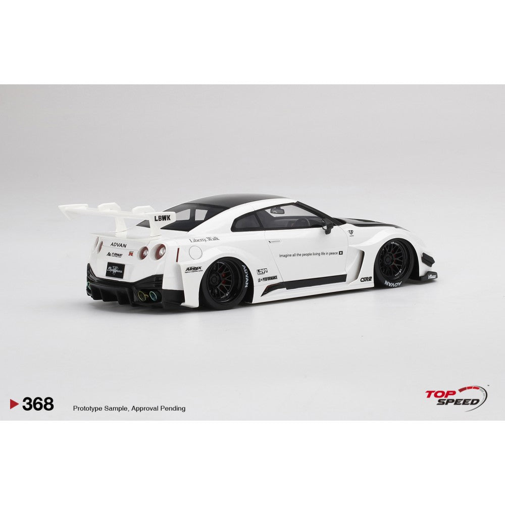 Top Speed Model - NISSAN LB-Silhouette WORKS GT 35GT-RR Ver.2 White 1:18