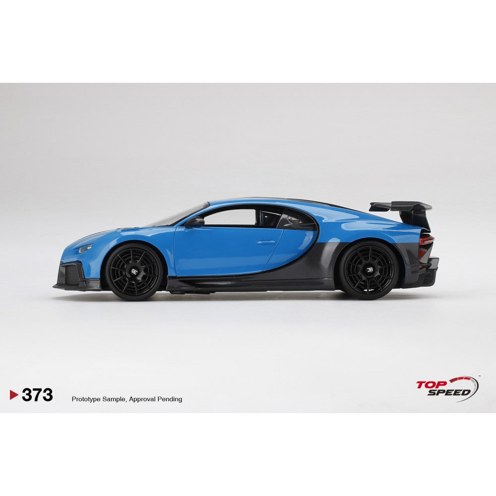 Top Speed Model - Bugatti Chiron Pur Sport Agile Blu 1:18