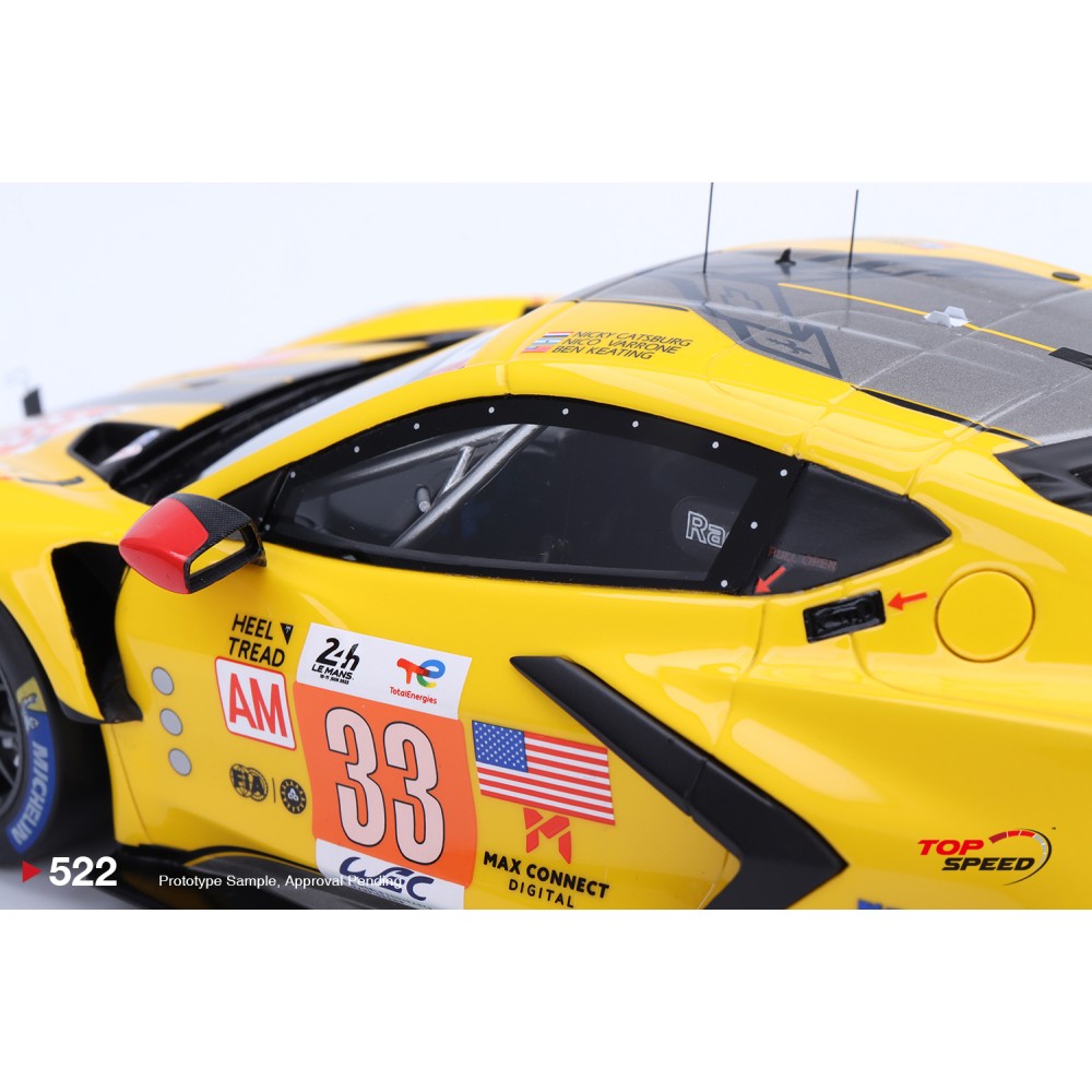 Top Speed Model - Chevrolet Corvette C8.R #33 2023 Le Mans 24 Hrs LM GTE AM Class Winner 1:18