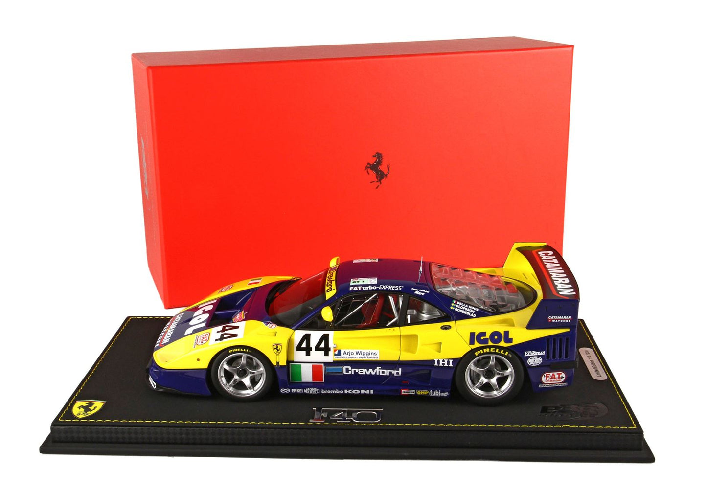 BBR Model 1:18 - Ferrari F40 LM Le Mans 1996 TEAM ENNEA IGOL