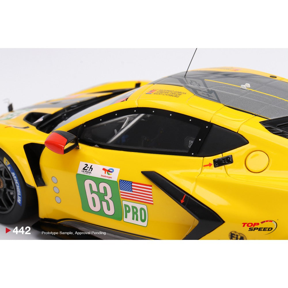 Top Speed Model - Chevrolet Corvette C8.R #63 Corvette Racing 2022 Le Mans 24 Hrs