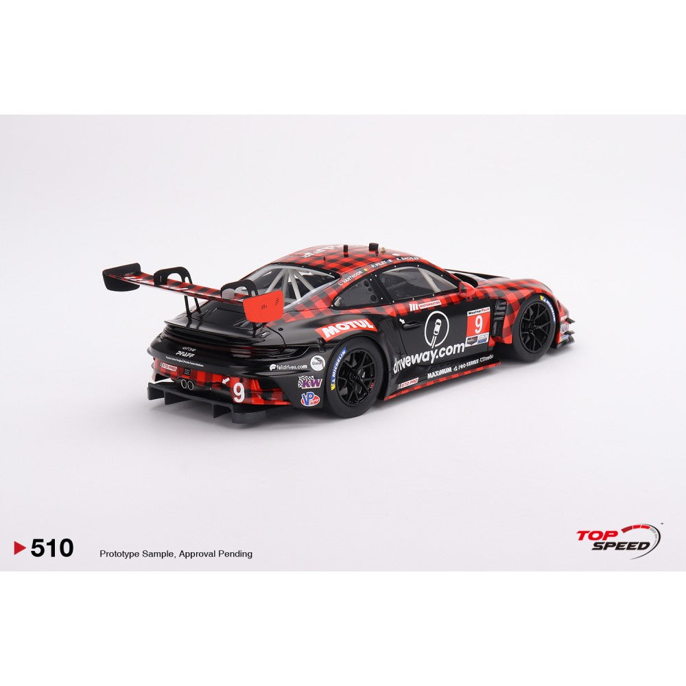 Top Speed Model - Porsche 911 GT3 R NO.9 GTD Prp PFAFF Motorsports IMSA 2023 Sebring 12 HRS Winner 1:18
