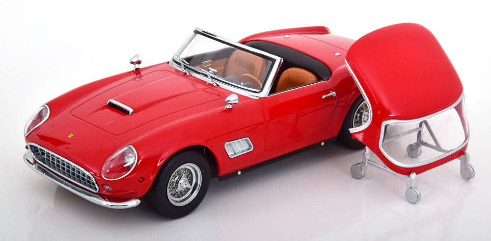 KK-Scale 1:18 - Ferrari 250 GT California Spyder US Version Hardtop 1960 Rood