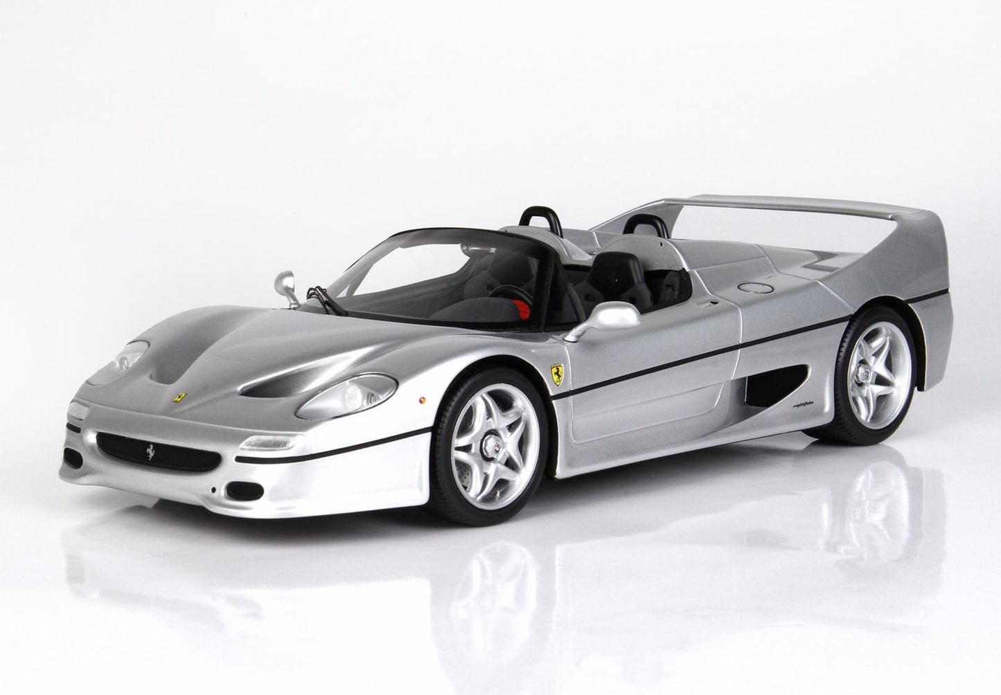 BBR Model 1:18 - Ferrari F50 Coupe 1995 Spider Version Metallic Silver Nurburgring