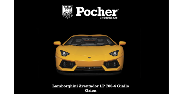 Pocher 1:8 - LAMBORGHINI AVENTADOR LP700-4 2011 YELLOW