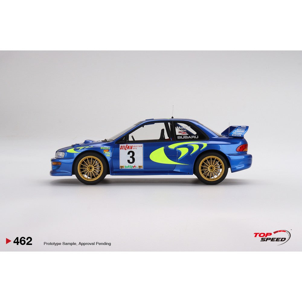 Top Speed Model - Subaru Impreza WRC97 1997 Rally Sanremo Winner #3 1:18