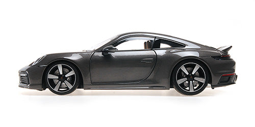 Minichamps 1:18 - PORSCHE 911 (992) SPORT CLASSIC 2022 GREY METALLIC