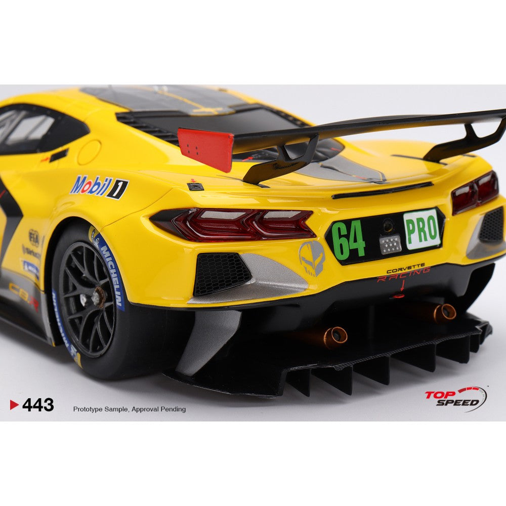Top Speed Model - Chevrolet Corvette C8.R #64 Corvette Racing 2022 Le Mans 24 Hrs 1:18