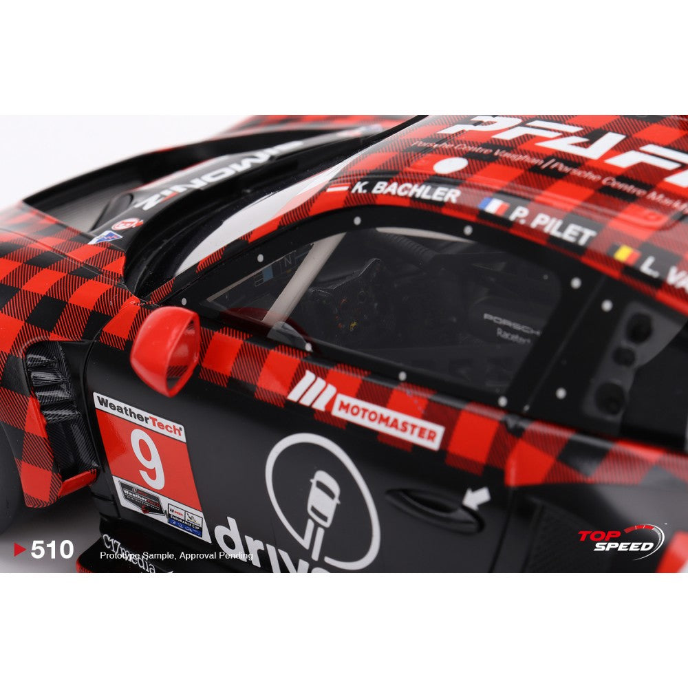 Top Speed Model - Porsche 911 GT3 R NO.9 GTD Prp PFAFF Motorsports IMSA 2023 Sebring 12 HRS Winner 1:18