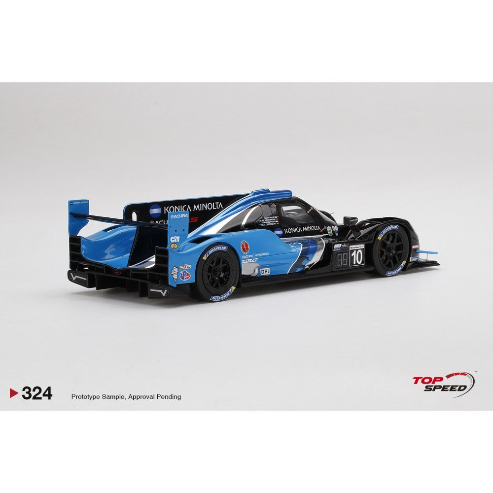 Top Speed Model - Acura ARX-05 DPi #10 No.10 Konica Minolta Acura ARX-05 2021 IMSA Daytona 24 Hrs Winner Resin Model 1:18