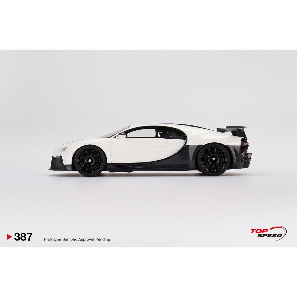 Top Speed Model - Bugatti Chiron Pur Sport White 1:18