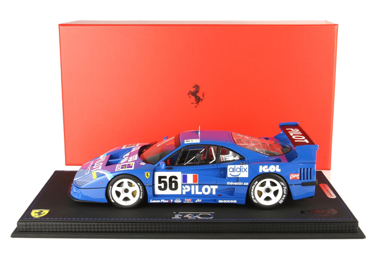 BBR Model 1:18 - Ferrari F40 LM Le Mans 1996 Pilot Pen Racing