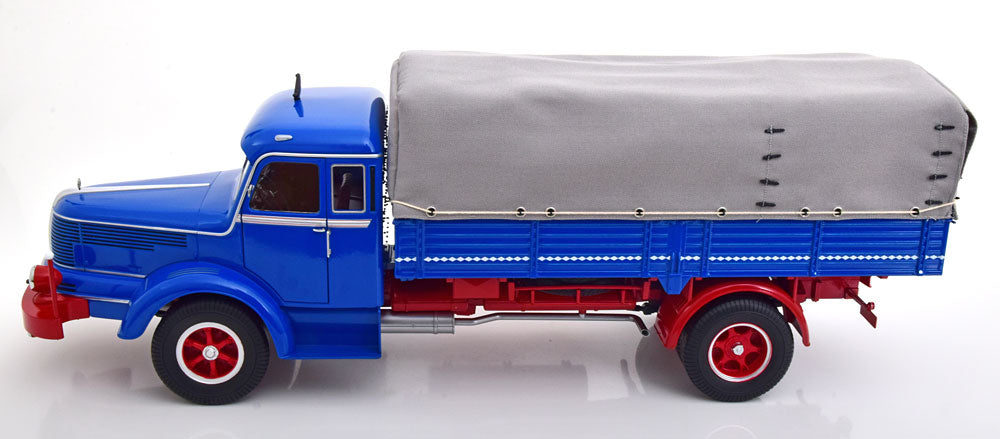 KK-Scale 1:18 - Krupp Titan SWL 80 Plane 1950-1954 Blauw/Rood