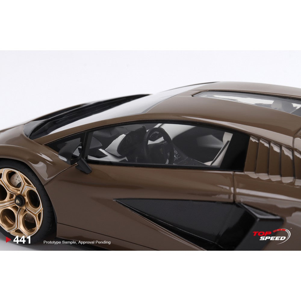 Top Speed Model - Lamborghini Countach LPI 800-4 Dark Bronze 1:18