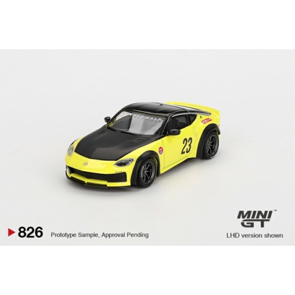 MiniGT - 1/64 NISSAN Z LB NATION WORKS IKAZUCHI YELLOW (LHD)