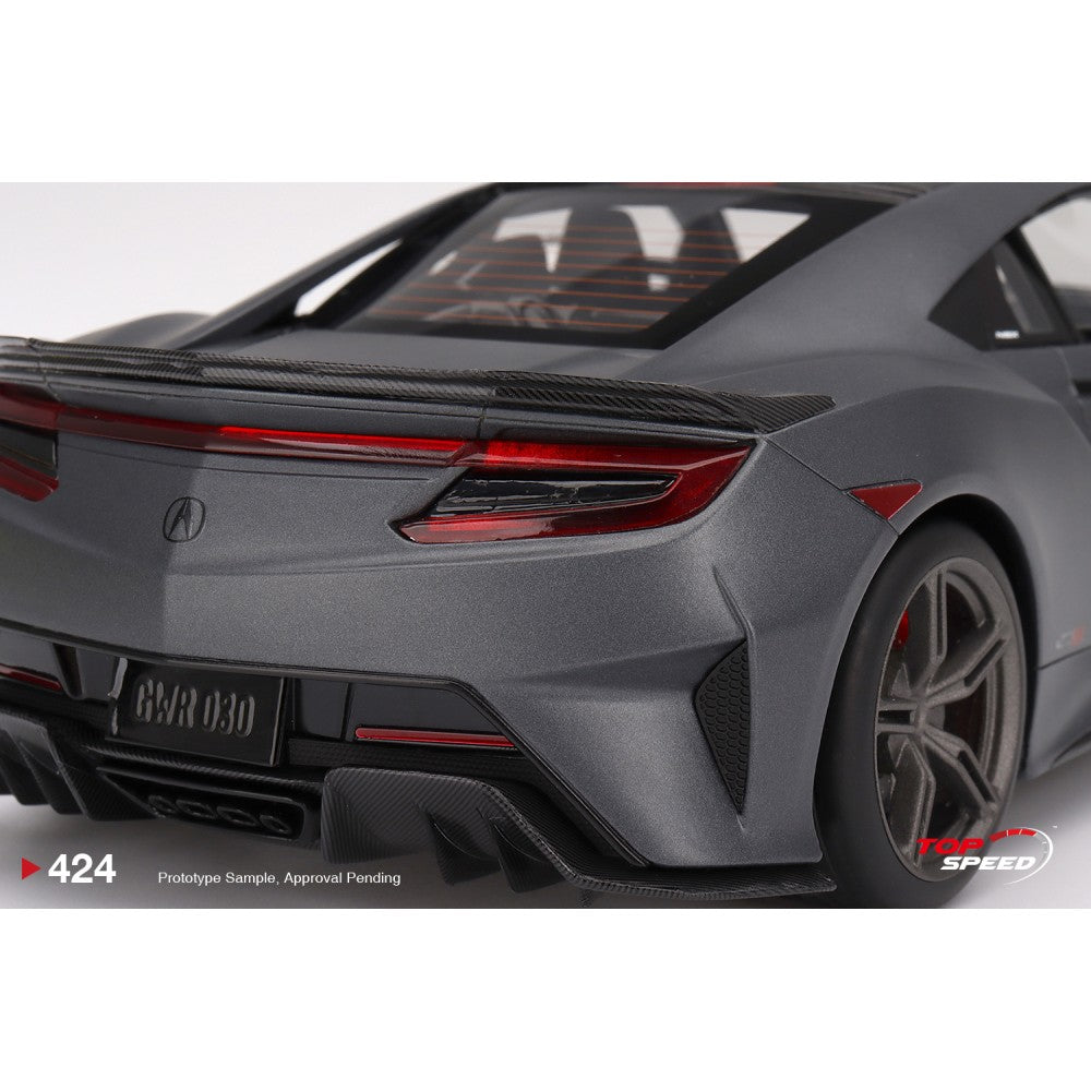 Top Speed Model - Acura NSX Type S 2022 Gotham Gray Matte 1:18