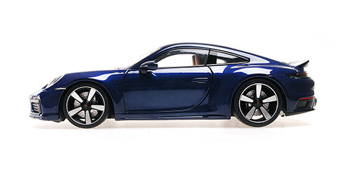 Minichamps 1:18 - PORSCHE 911 (992) SPORT CLASSIC 2022 BLUE METALLIC