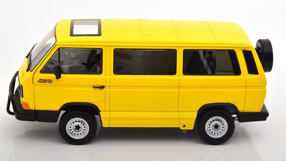 KK-Scale 1:18 - VW T3 Bus Syncro 1987 Geel