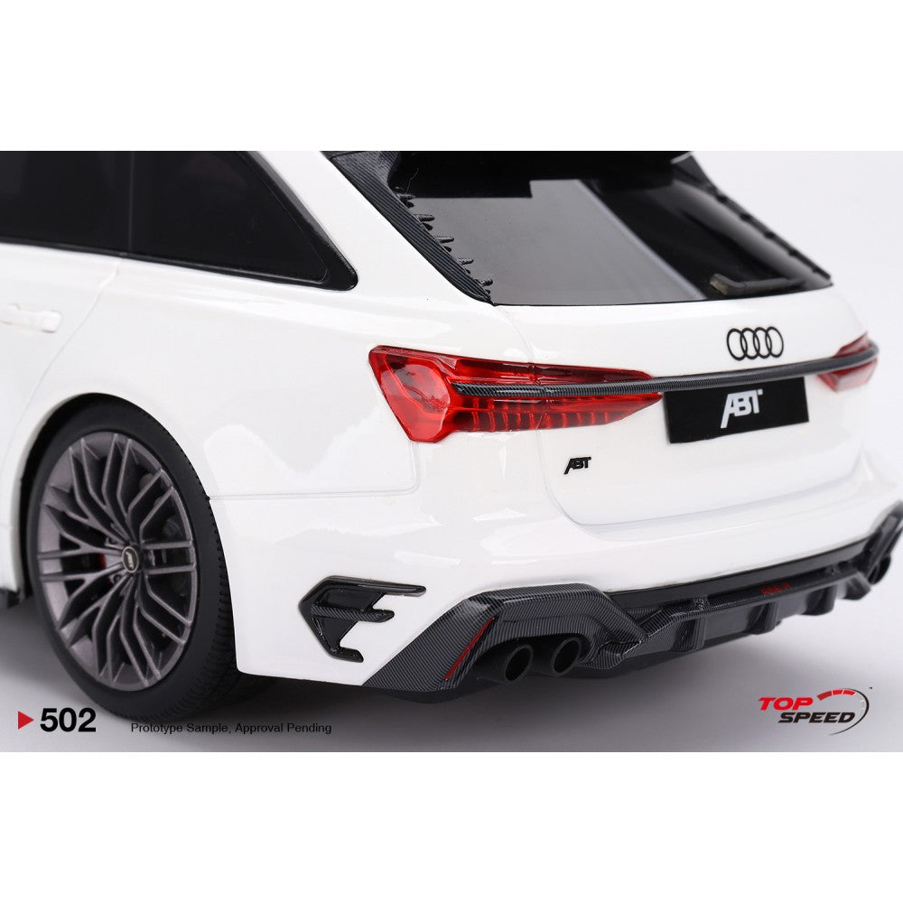 Top Speed Model - Audi ABT RS6-R Glacier White Metallic 1:18