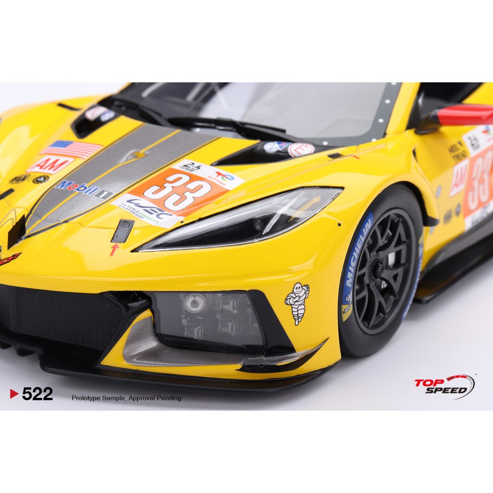 Top Speed Model - Chevrolet Corvette C8.R #33 2023 Le Mans 24 Hrs LM GTE AM Class Winner 1:18