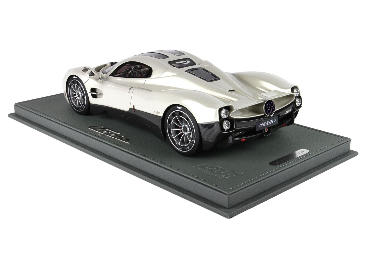 BBR Model 1:18 - Pagani Utopia Grey Rinascimento - OPT Carbon Fiber