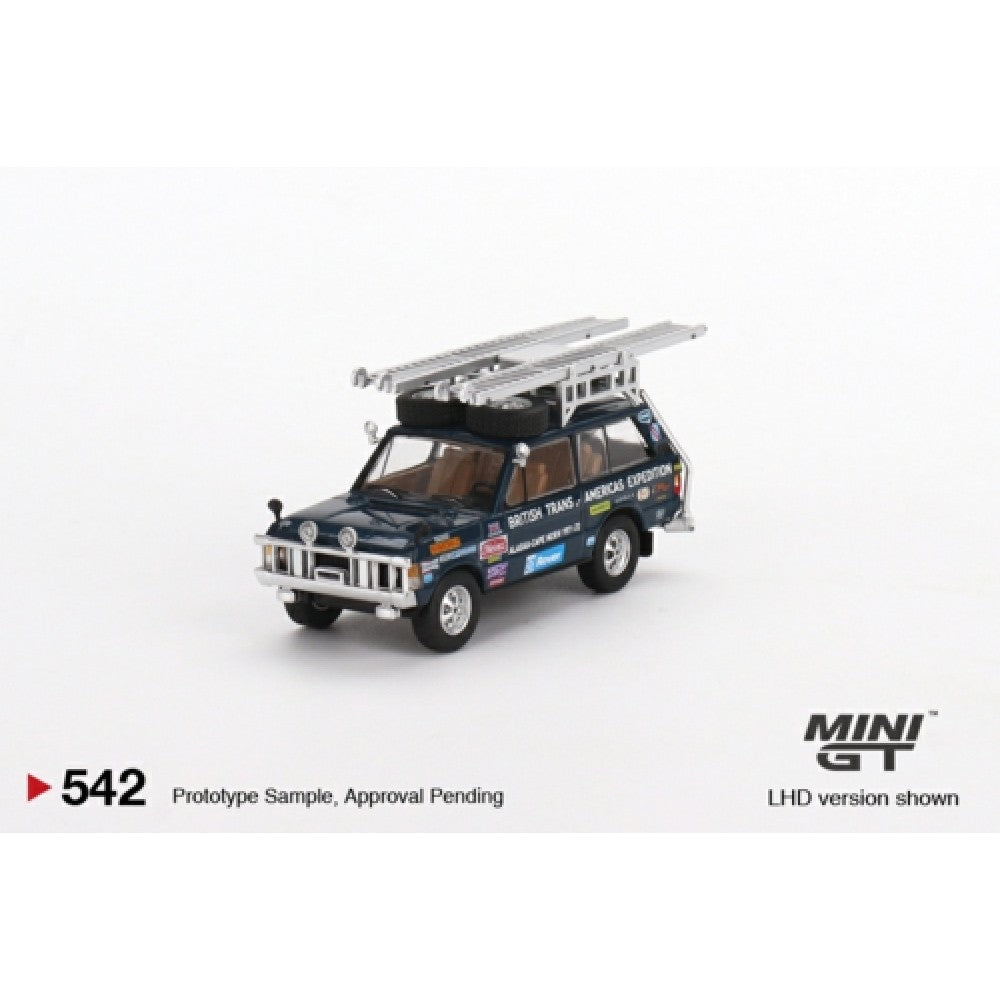 MiniGT - 1/64 RANGE ROVER 1971 BRITISH TRANS-AMERICAS EXPEDITION (VXC-868K) (LHD)